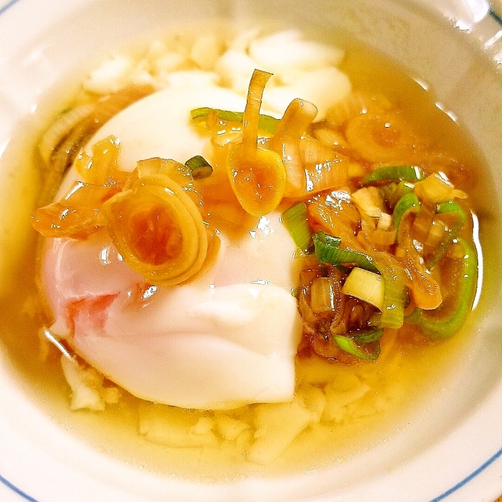簡単お夜食 長ネギと温泉卵のたまごごはん レシピ 作り方 By ねここ25 楽天レシピ 簡単お夜食 長ネギと温泉卵のたまごごはん レシピ 作り方 By ねここ25 楽天レシピ